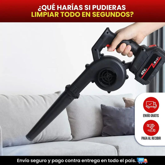 POWERMAX 48V SOPLADORA ELÉCTRICA ASPIRADORA + 2 BATERÍAS