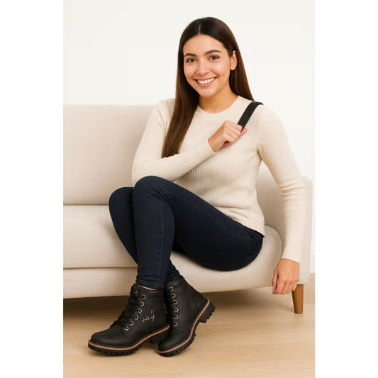Botas Velez de Cuero Para Mujer